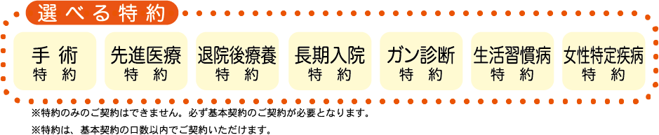 選べる特約