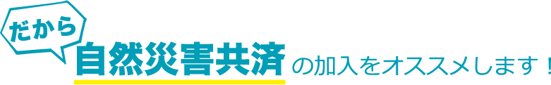 だから自然災害共済